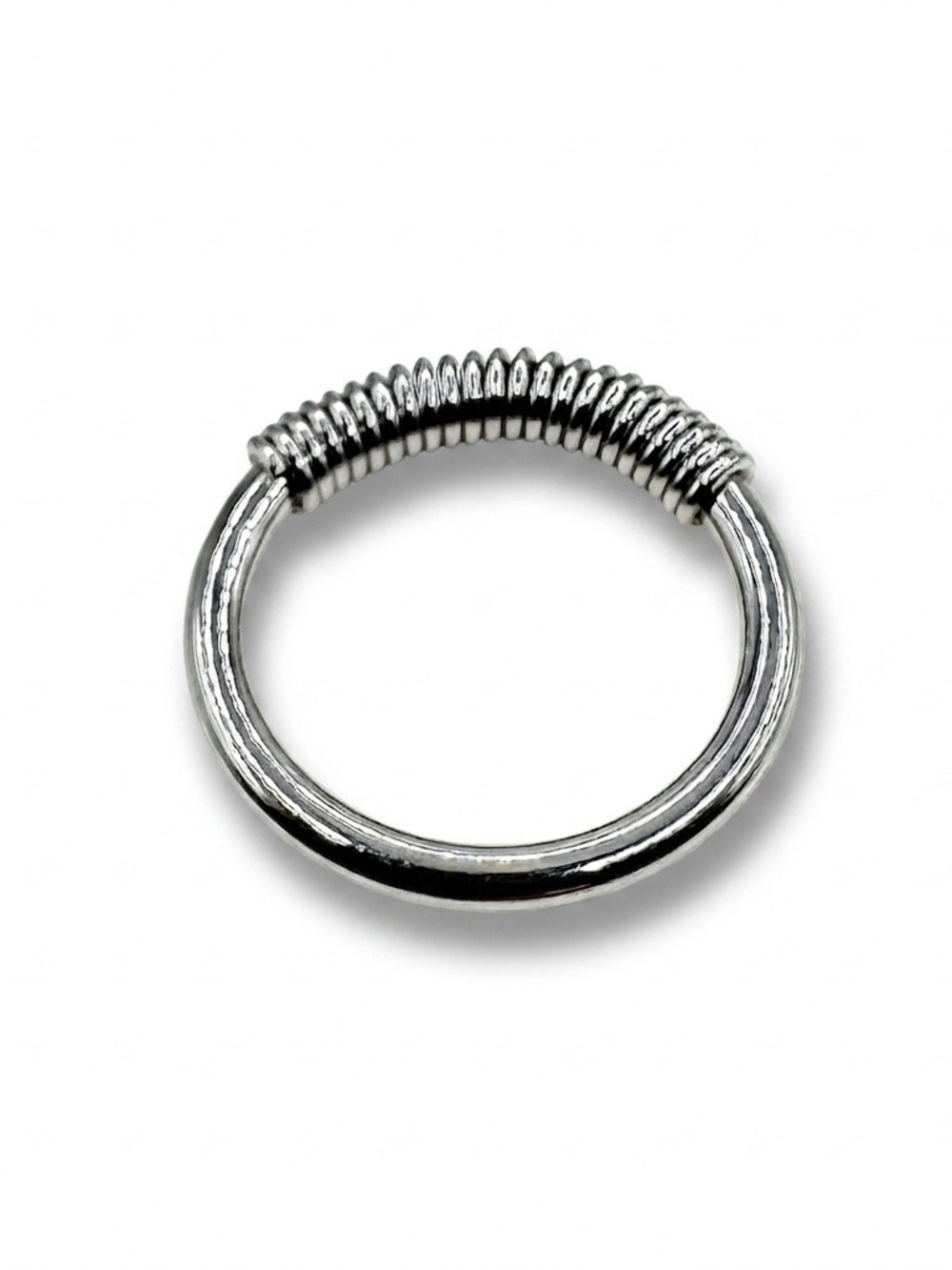 14G 7/16 Surgical Steel Septum Ring  Captive Hoop Spring Closure Piercing